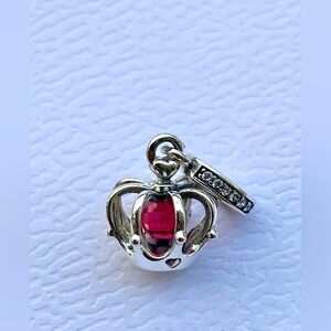 Regal dangle crown charm
